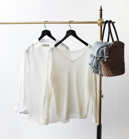 【ナノ・ユニバース/nano・universe】 スキッパーシャツ＆knit SET [送料無料]