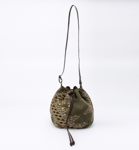 ラメMIXボーダーショルダーbag