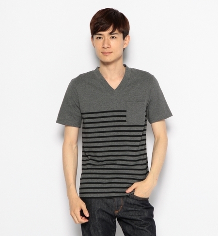 パネルボーダーポケットTee S/S