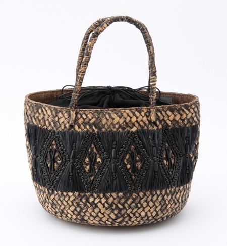 【ナノ・ユニバース/nano・universe】 ビーズエスニック刺繍かごバッグ [送料無料]