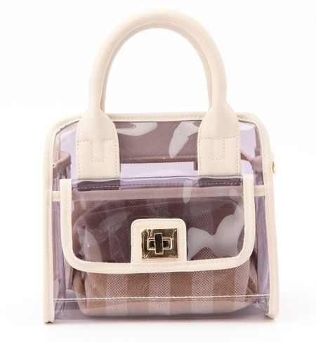 【ナノ・ユニバース/nano・universe】 インナーポーチ付ビニール2Wayミニトート [送料無料]