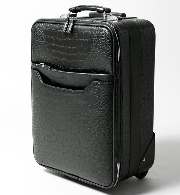 クロコ型押しキャリーケース