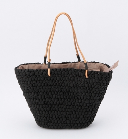 編み込みカラートート