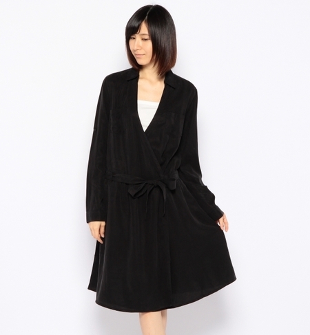 テンセルカシュクールワンピース