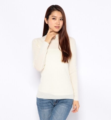 【VERY12月号掲載】Basolan Wool 16Gリブ ハイネックニット