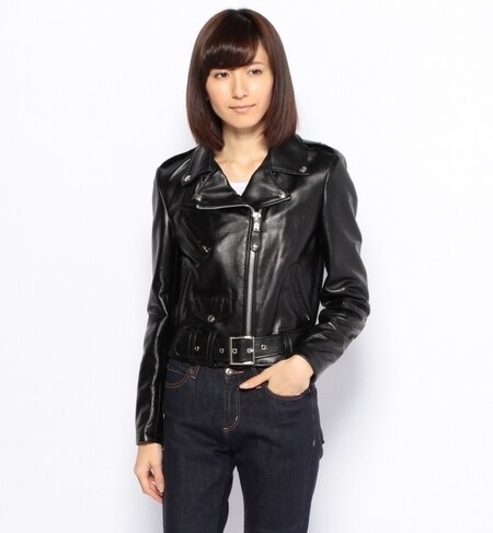 【WEB限定アイテム】SCHOTT/WOMENS LAMB ONE STAR/ショットラムワンスター