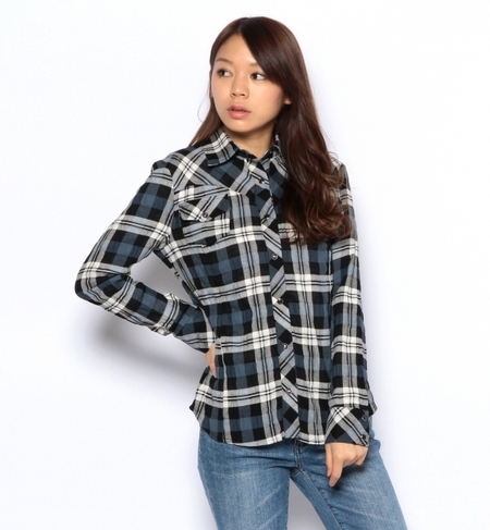 Italy製チェックシャツ