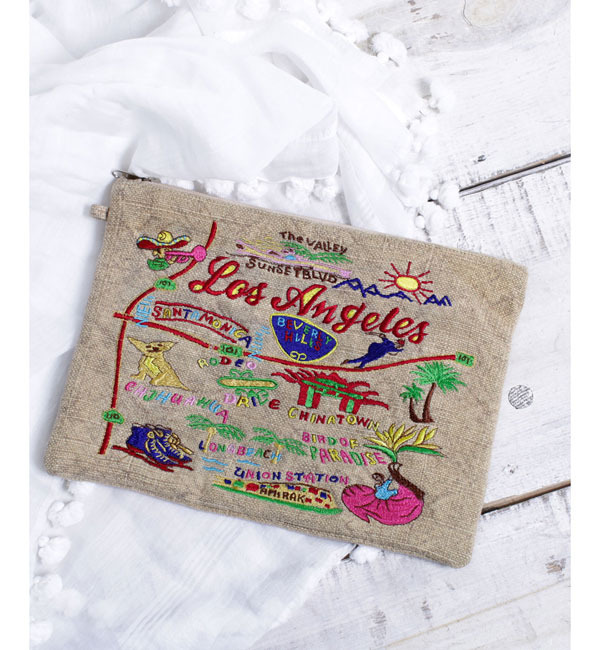 【ナノ・ユニバース/nano・universe】 ANATHA/カラーMIX刺繍クラッチ [送料無料]