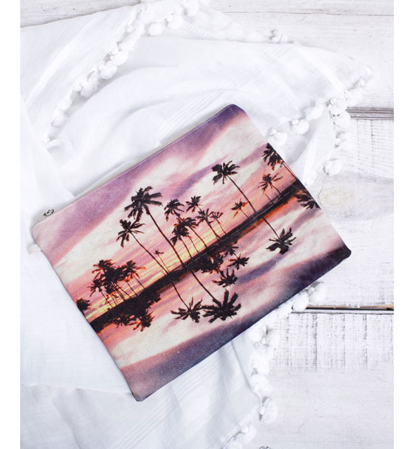 ANATHA/夕やけプリントクラッチ