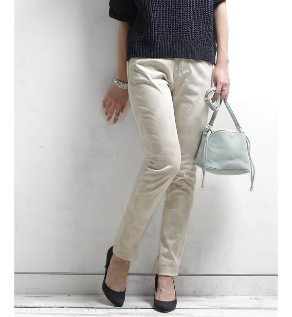 【ナノ・ユニバース/nano・universe】 フェザーパターンjegginny pants [送料無料]
