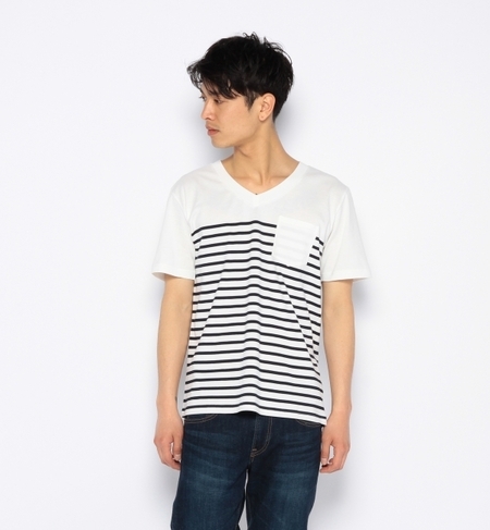 パネルボーダーポケットTee S/S