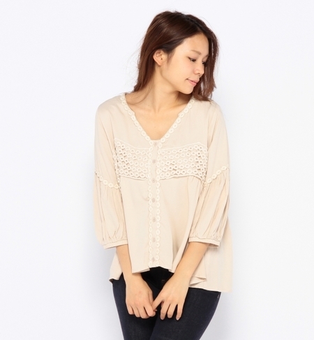 【ナノ・ユニバース/nano・universe】 ボヘミアンボリュームブラウス [送料無料]