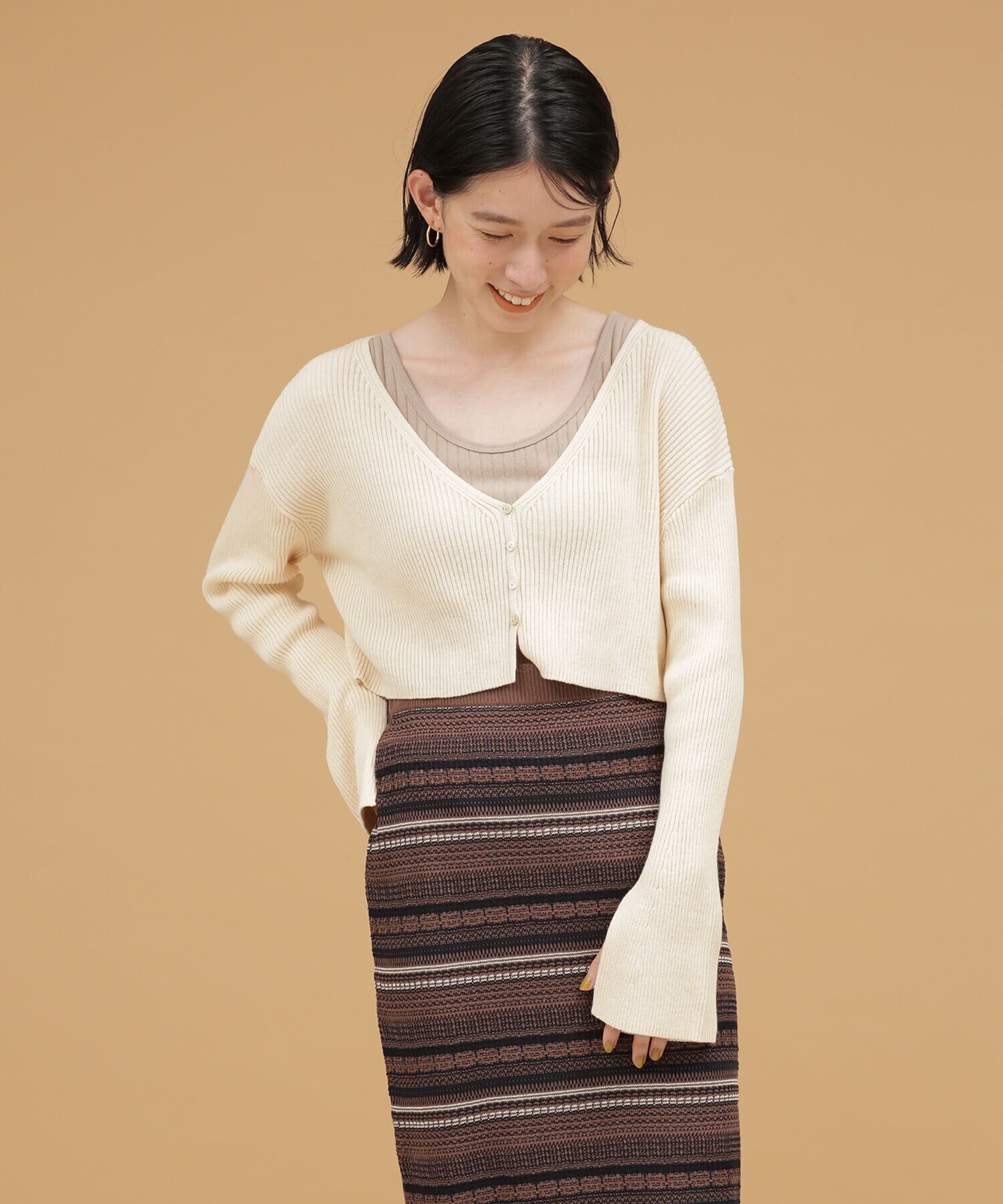 大阪公式店 【神崎恵さん着用・美品】カーサフライン ハンドニットプル