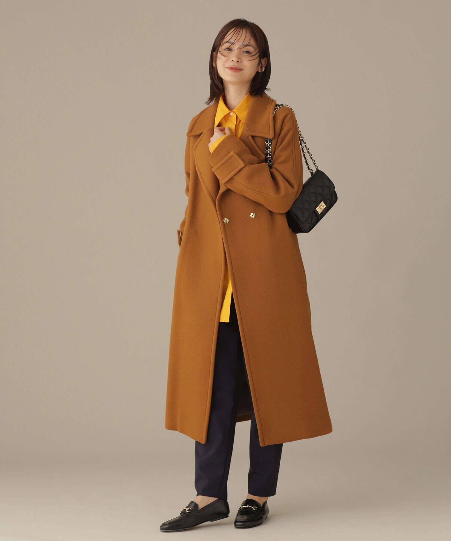 省スペース 洗える おしゃれ コート チェスターコート RAYON VELVET SLEEVE LESS COAT 