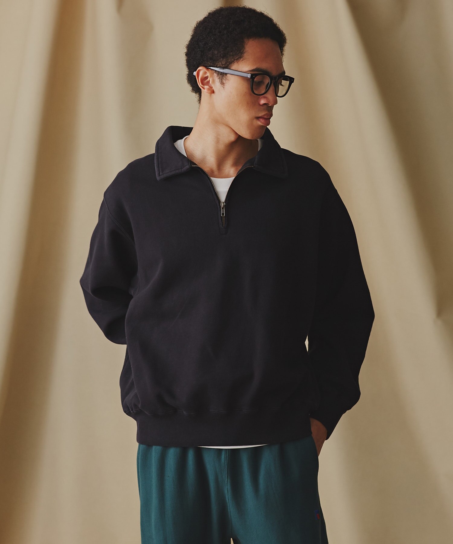 RUSSELL ATHLETIC/別注 ハーフジップ