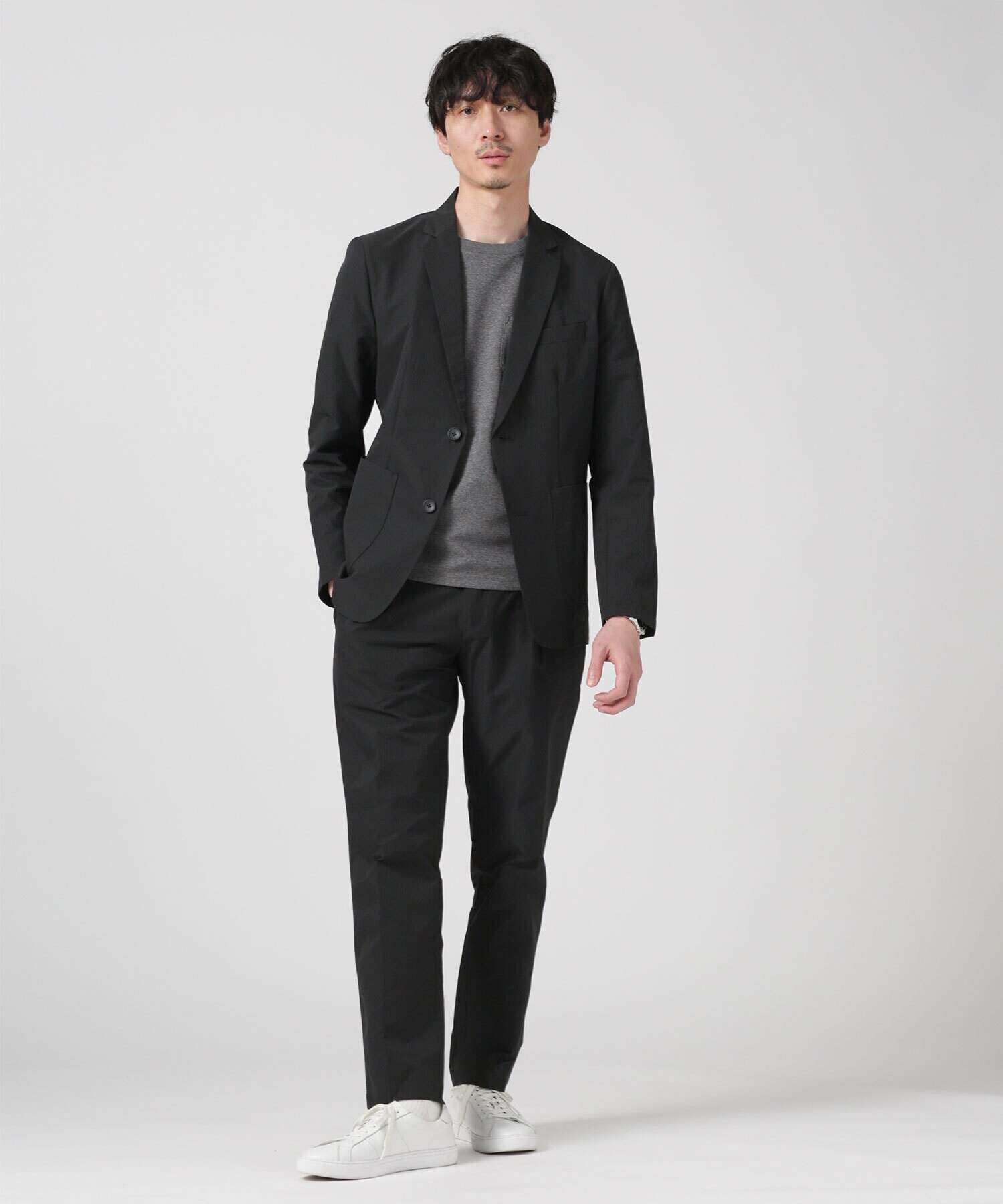 美品 ユニクロU M ブラック セットアップ パンツ 2本セット - スーツ