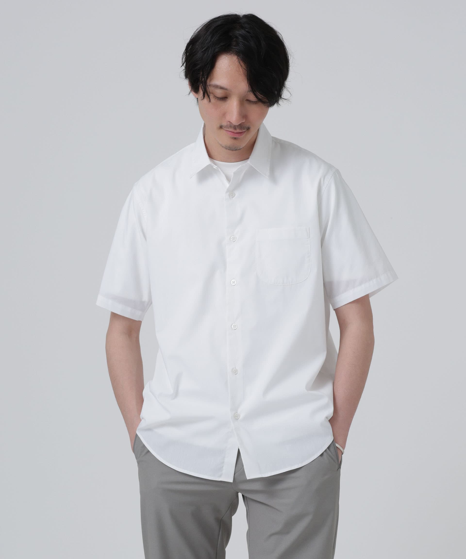 LB.03/「ICE FLOW LINEN」レギュラーカラーシャツ 半袖|nano・universe