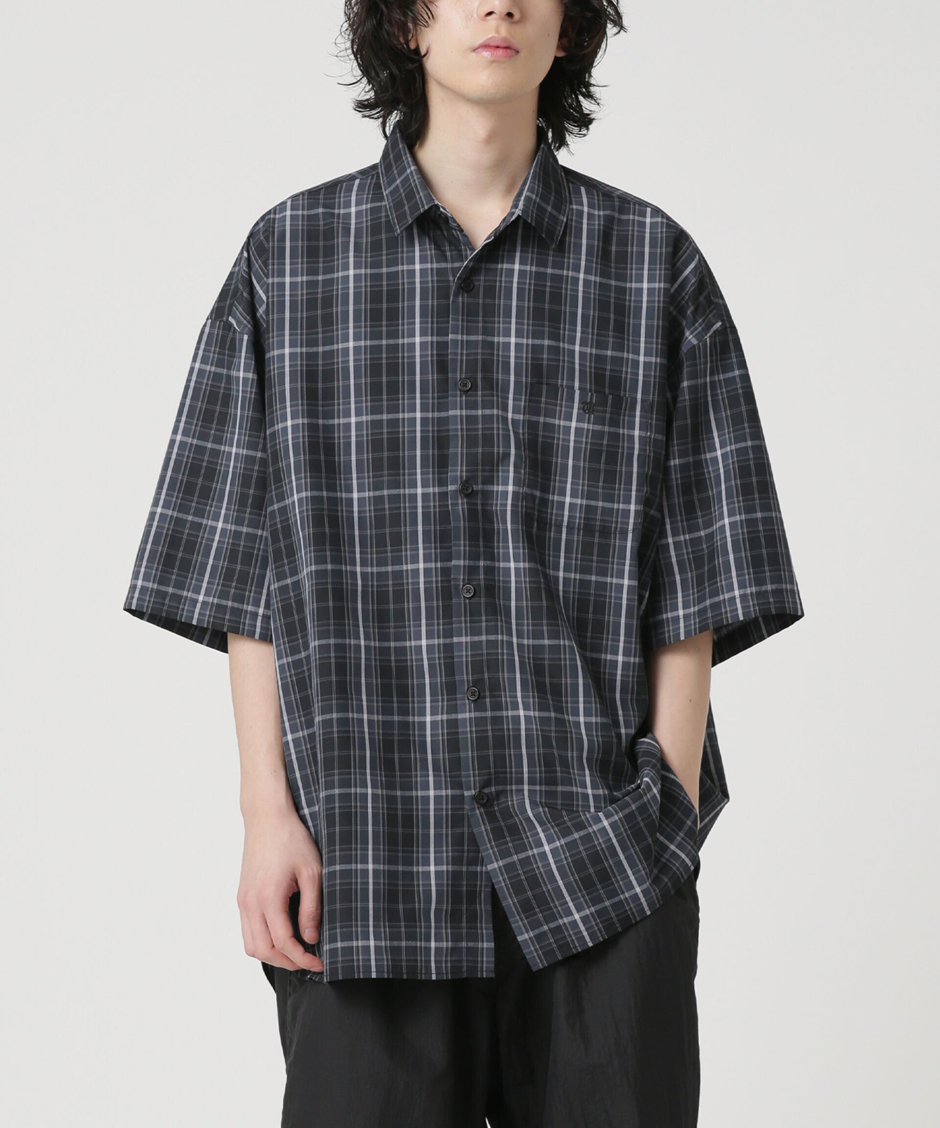 LB.04/WEB限定 ビッグシルエットリラックスチェックシャツ 半袖|nano ...