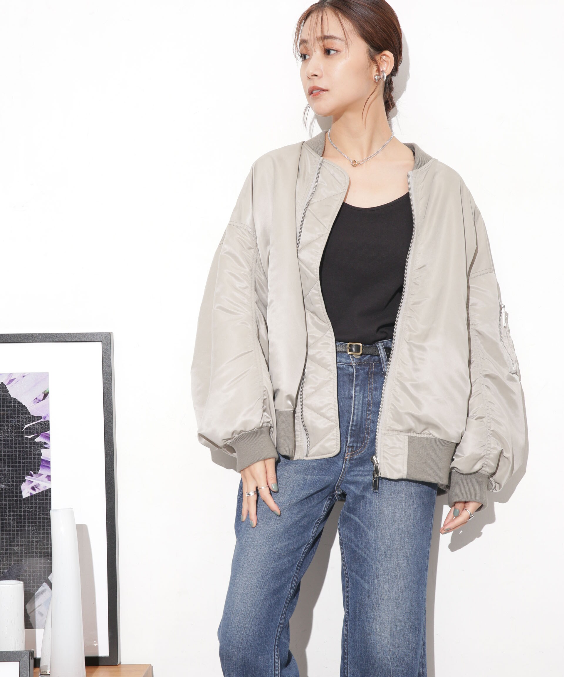 アッパーハイツ 18G721 LOOSE JEAN ジャケット d19 - レディース