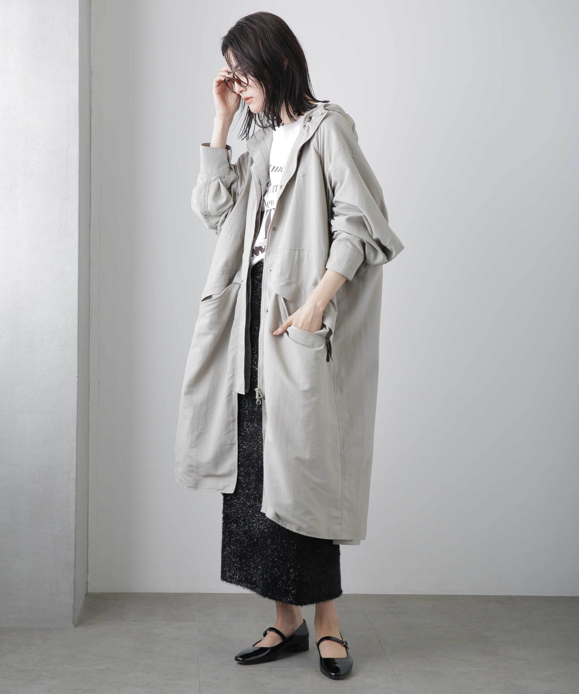 ナノユニバースSUPPLEX LONG DENALI COAT グレージュ/F - www.stedile