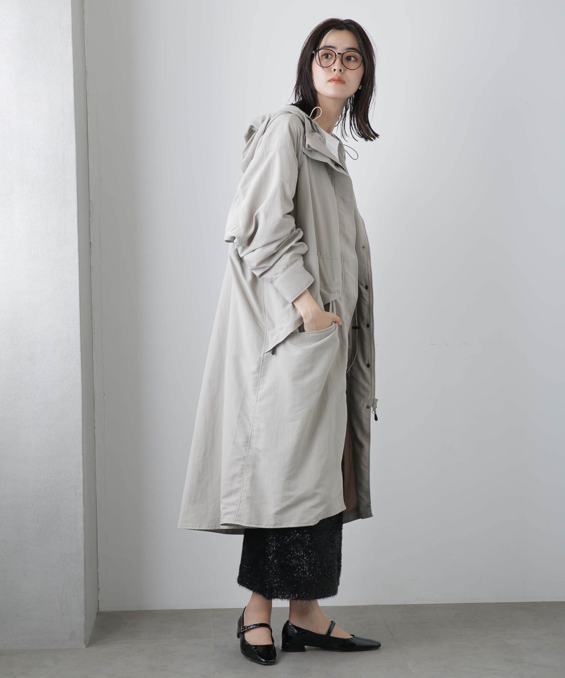 ナノユニバースSUPPLEX LONG DENALI COAT グレージュ/FWILDTHINGS