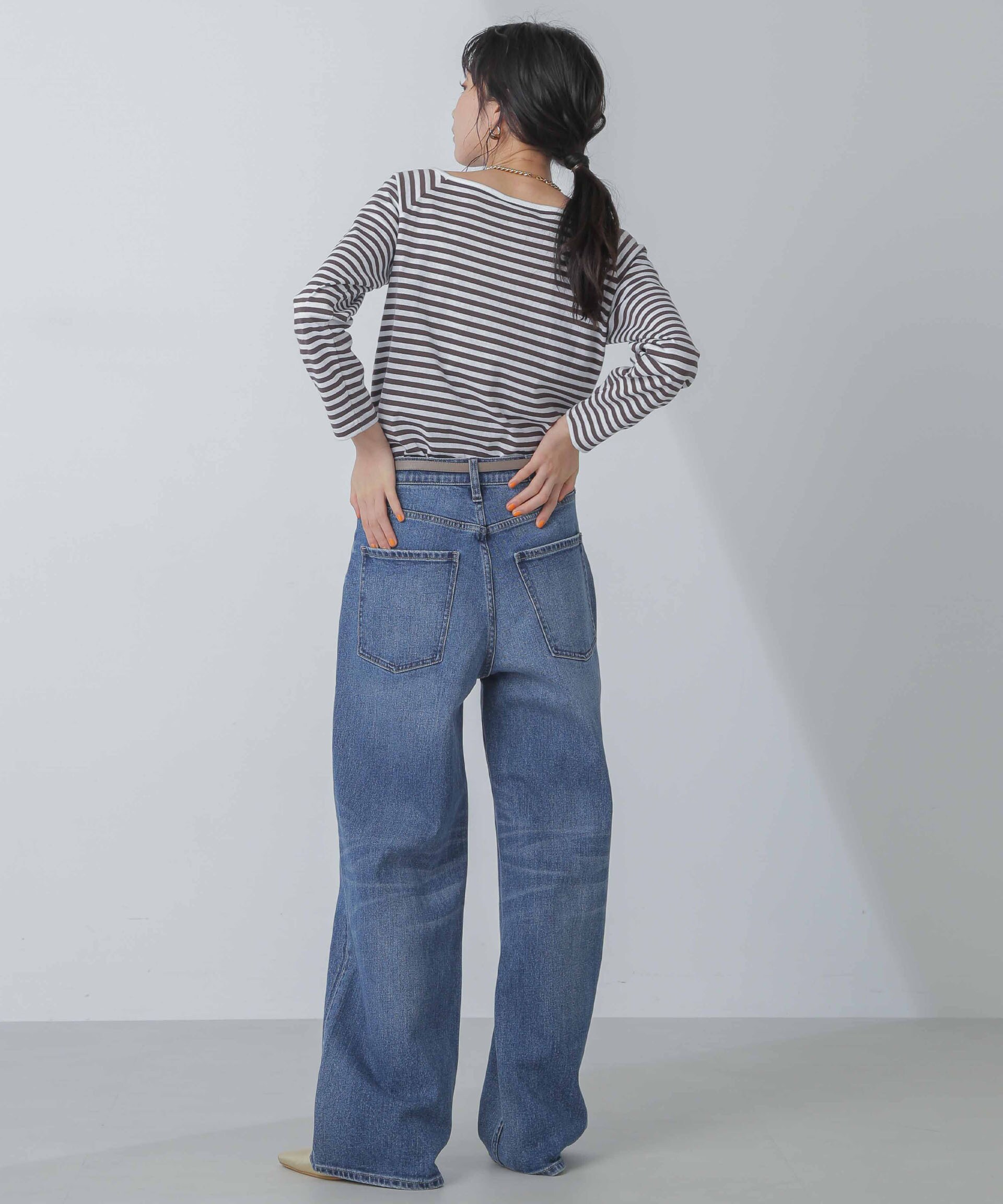 Healthy DENIM/別注 Althea ワイドデニム Midused|nano