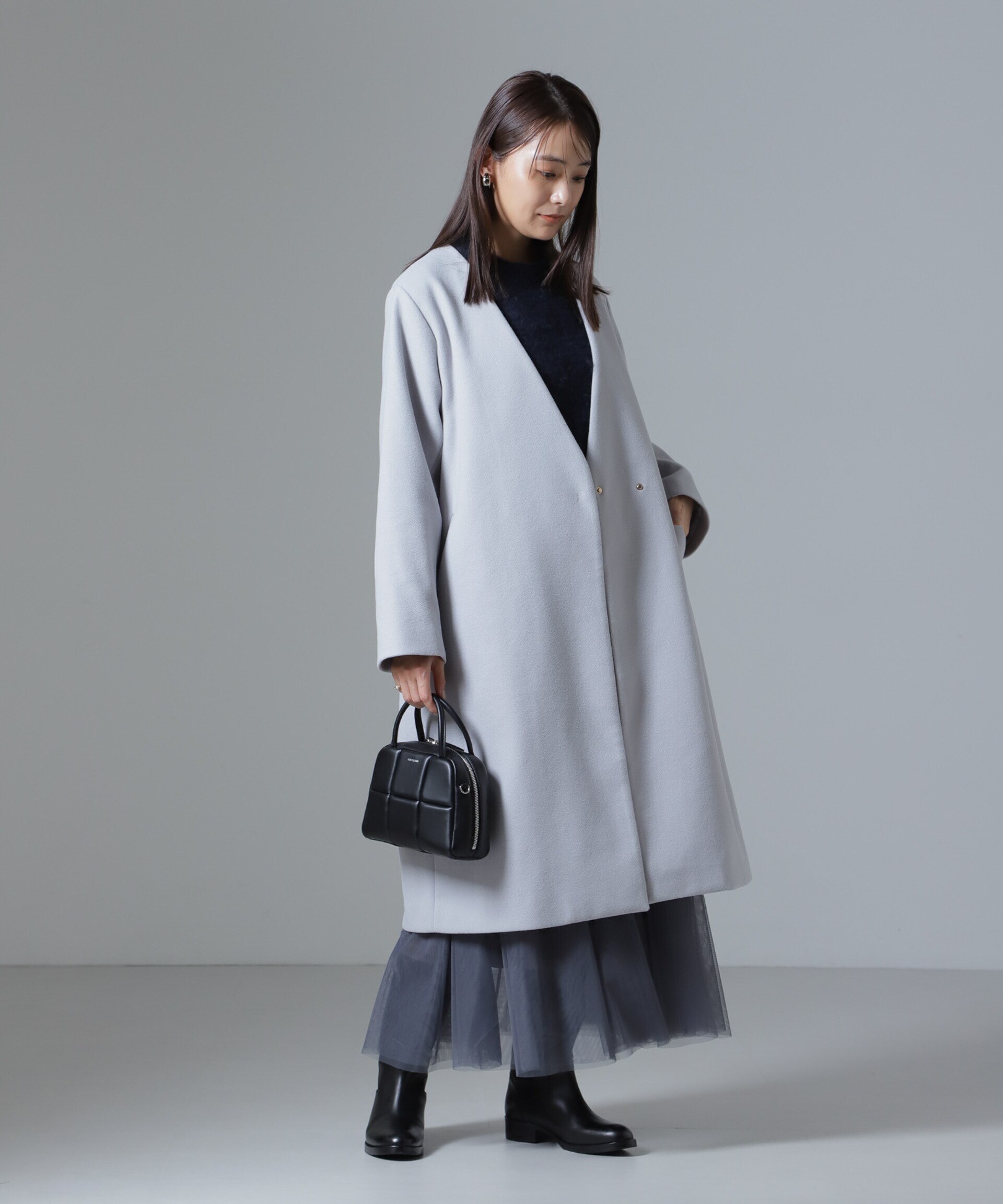 earth music&ecology｜Vネックノーカラーコート | Rakuten  Fashion(楽天ファッション／旧楽天ブランドアベニュー)JZ1361