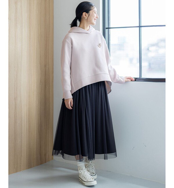 飯豊まりえさん着用・Oggi12月号掲載】ギャザーチュール スカート|組曲