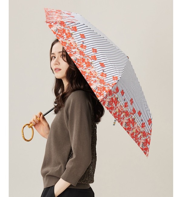 メンズファッションオススメ|【ジユウク/自由区】 【カタログ掲載・UVカット・晴雨兼用】オルタンシアプリント 折りたたみ傘
