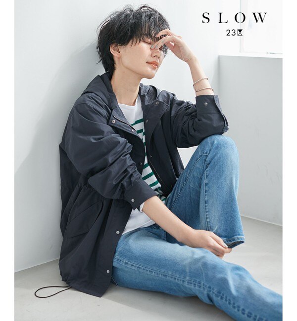 SLOW】Light Nylon フーディー ブルゾン|23区(ニジュウサンク)の通販