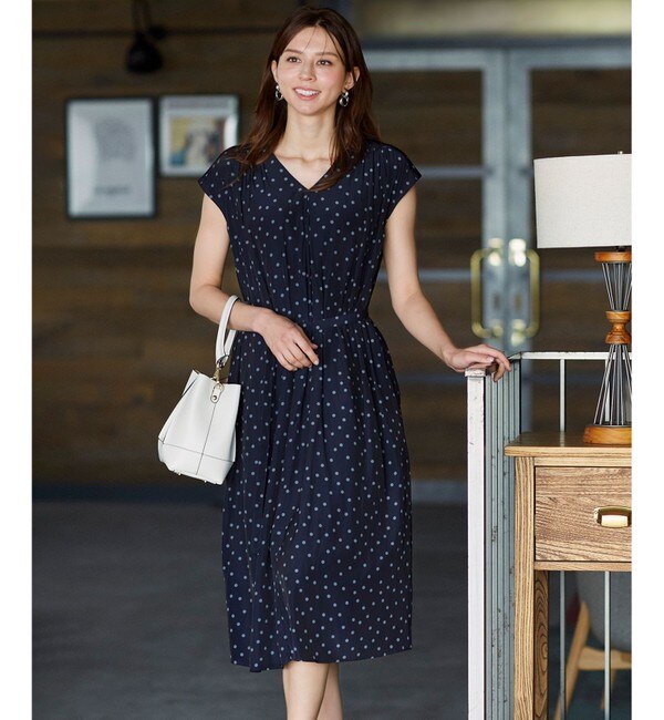 【WEB限定】ドットプリント ワンピース