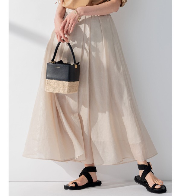 23区｜【洗える】グロッシーボイル タック スカート | Rakuten Fashion(楽天ファッション／旧楽天ブランドアベニュー)HQ3466