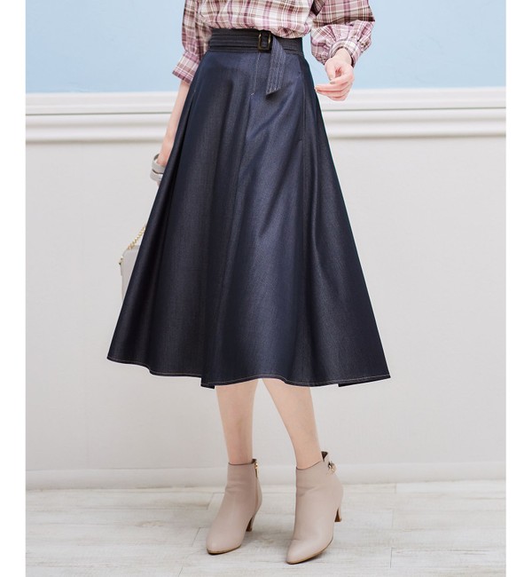 洗える】チノライクタック スカート|any SiS(エニィスィス)の通販