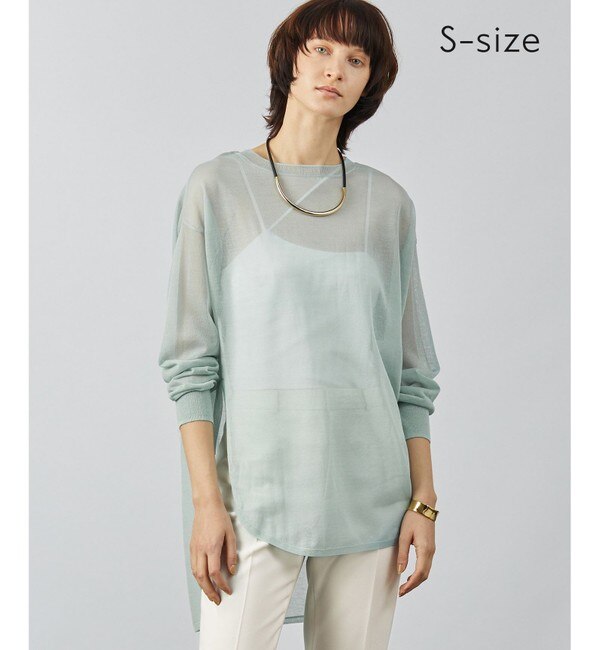 S-size】FLERS / シアーニット|BEIGE,(ベイジ，)の通販｜アイルミネ