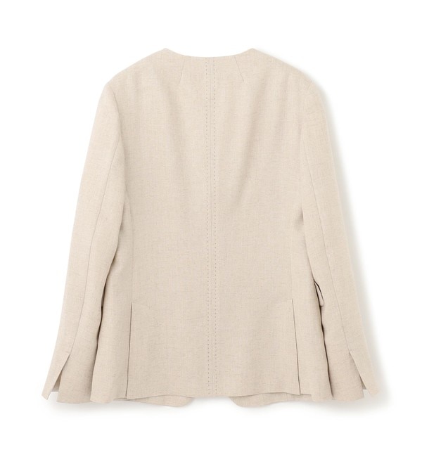 ワンピなど最旬ア！ BEIGE CAROLE ノーカラージャケット cerkafor.com