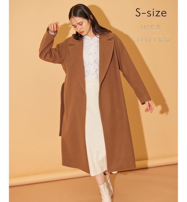 WEB限定・S-size】JANNU / ロングコート|BEIGE,(ベイジ，)の通販