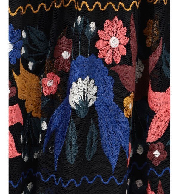 マルチ刺繍スカート|GRACE CONTINENTAL(グレースコンチネンタル)の通販