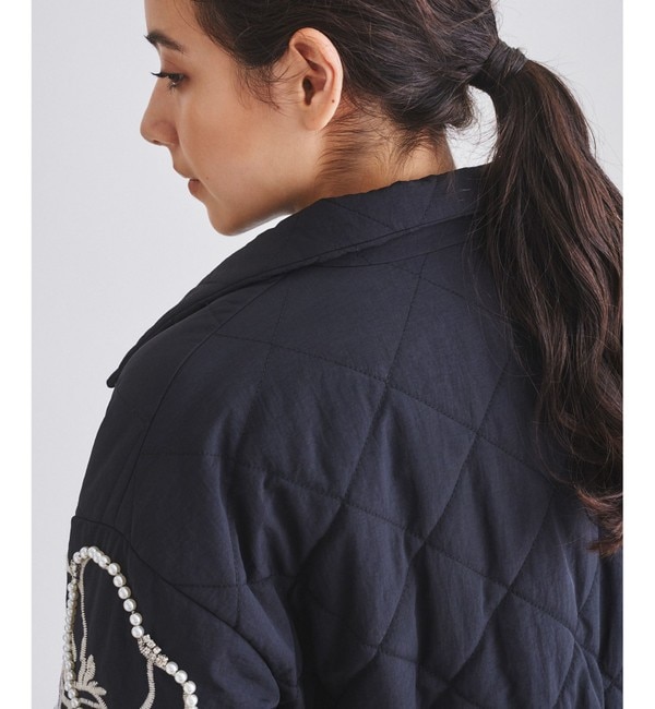 パフ刺繍キルトジャケット|GRACE CONTINENTAL(グレースコンチネンタル