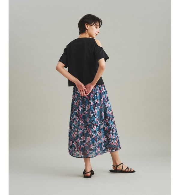 サマーボタニカル刺繍スカート|GRACE CONTINENTAL(グレース