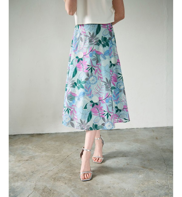 フルーツ刺繍フレアスカート|GRACE CONTINENTAL(グレースコンチネンタル)の通販｜アイルミネ