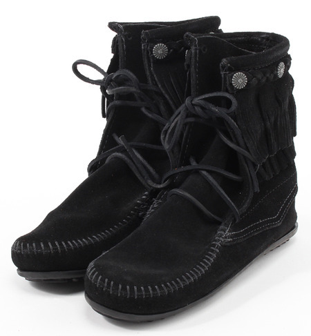 【ミネトンカ/MINNETONKA】 DOUBLE FRINGE TRAMPER BOOT [送料無料]