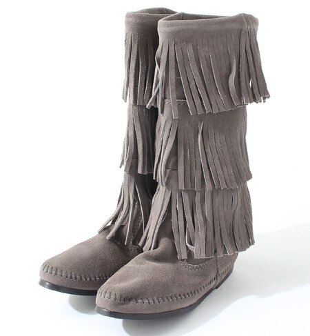 【ミネトンカ/MINNETONKA】 3-LAYER FRINGE BOOT [送料無料]