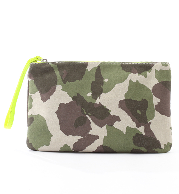 (MARCO BIANCHINI)13076 MILITARE SUEDE POUCH