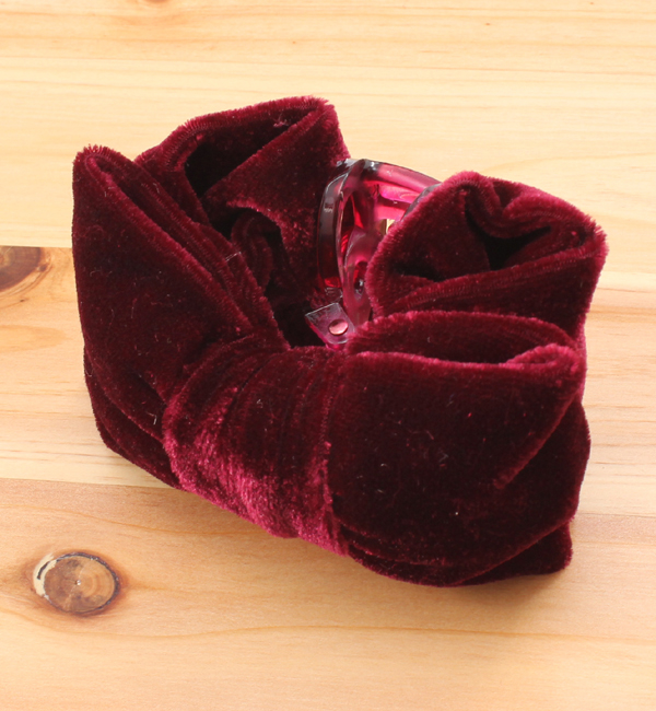 (LL ACCESSORIES) W122 VELVET HAIR CLIP
