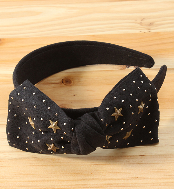 (LL ACCESSORIES)3XX1006 BOW/STAR-STUDS KATYUSHA