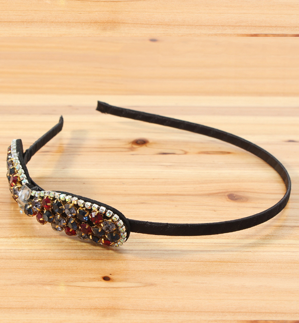 (LL ACCESSORIES) 3HH062 JEWEL BOW NARROW KATYUSHA