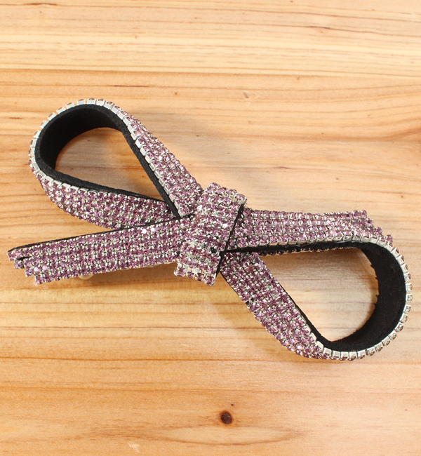 (LL ACCESSORIES)3HH060 RHINE STONE LOOP BARRETTE