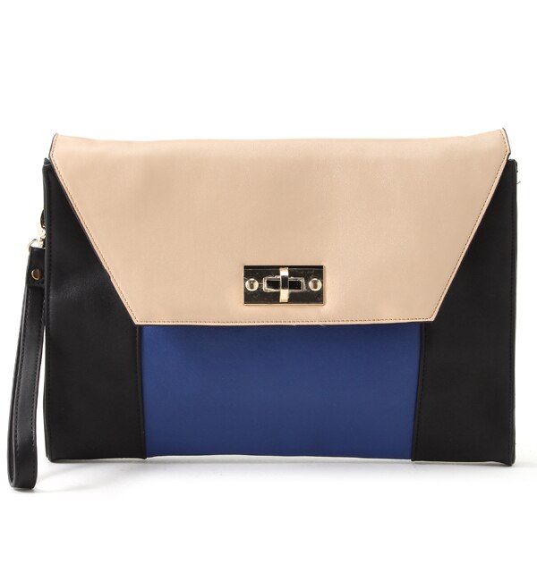 xy330023D PANEL COLOR CLUCH BAG