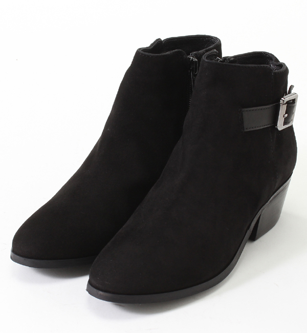18107 SUEDE BOOTEE W/BUCKLE