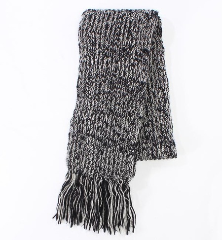 (HIGHLAND2000) 001 BLACK SLUB SCARF
